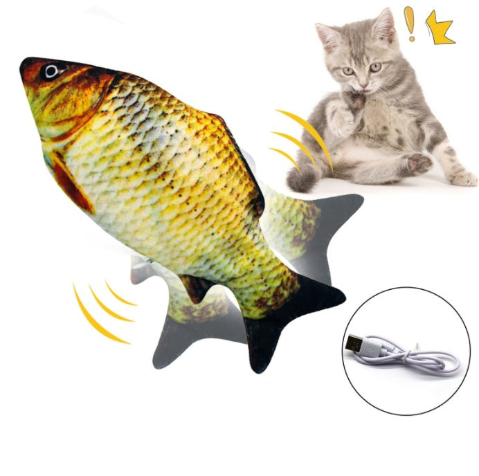 Hareketli Balık Kedi Oyuncağı Şarjlı — görsel 2