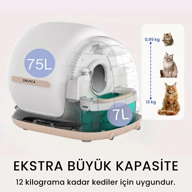 HD Kameralı Akıllı Kedi Tuvaleti — görsel 5
