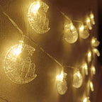 Hilal ve Cami Şekilli 3.5 Metre USB LED Işık – 20 LED’li Dekoratif Ramazan Dekorasyonu ve Ortam Aydınlatması