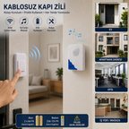 Kablosuz kapı zili ev apartman ofis ve iş yeri kullanım alanları