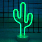 Kaktüs Dekoratif Neon Led Masa Ve Duvar Lambası Gece Lambası