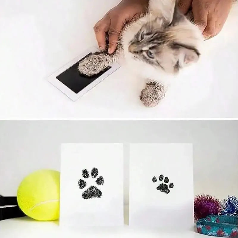 Kedi Köpek Pati İzi Fotoğraf Çerçevesi Seti — görsel 2