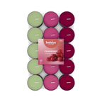 Kızılcık Kokulu, Karışık Renkli 3,5 Saat Yanma Süreli Tealight Mum (30'lu Paket) - Herseyben.de