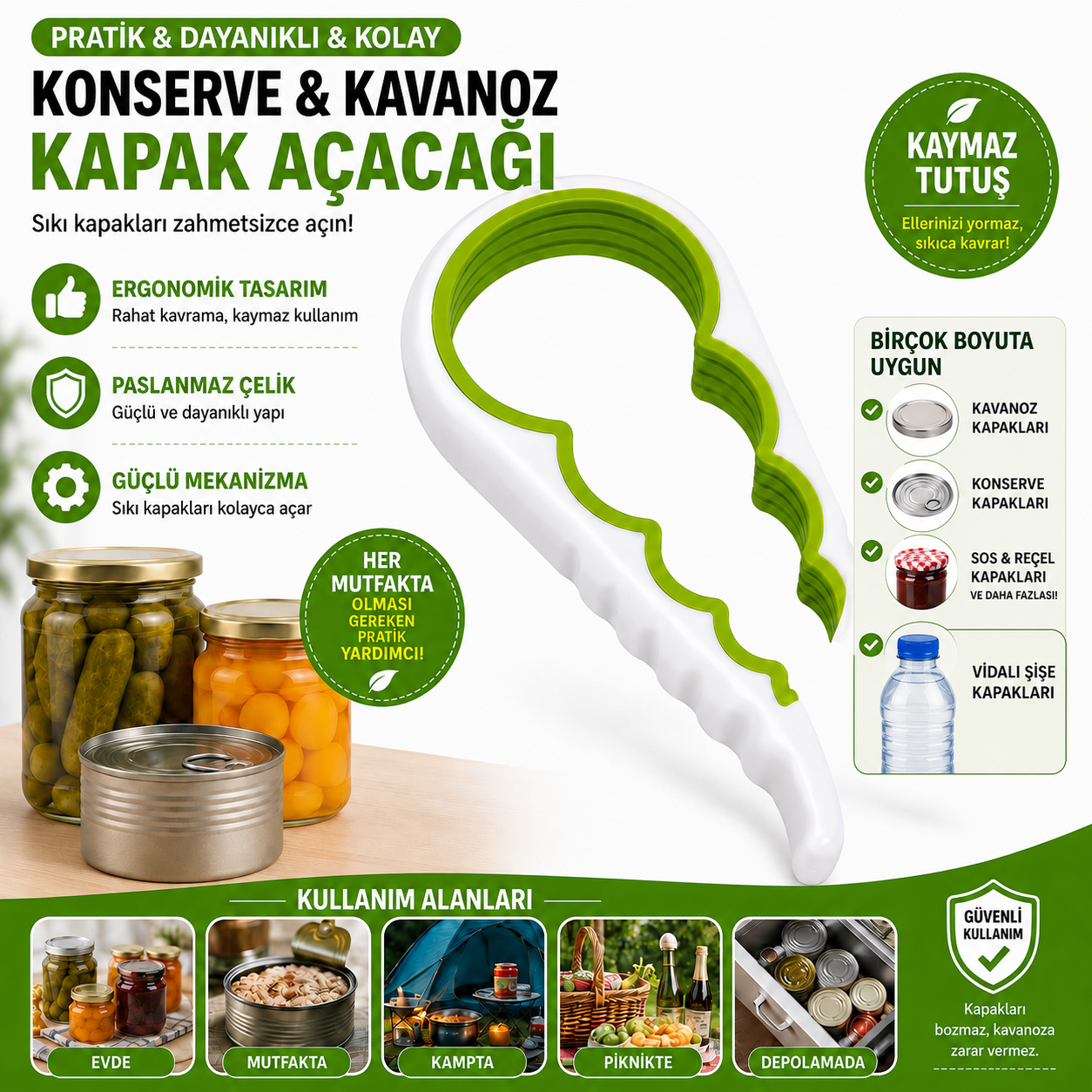Konserve ve kavanoz kapak açacağı ana ürün görseli