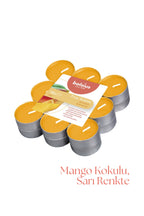 Mango Kokulu, Sarı Renkli 4 Saat Yanma Süreli Tealight Mum (18'li Paket) - Herseyben.de
