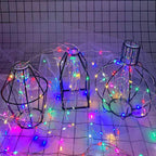 Pilli Renkli Peri Led Işık Saçak 10 Metre Dekoratif Aydınlatma (RGB)