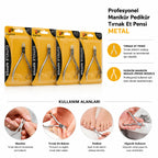 Profesyonel Tırnak Eti Pensi - Manikür Pedikür Makası - Metal — görsel 2