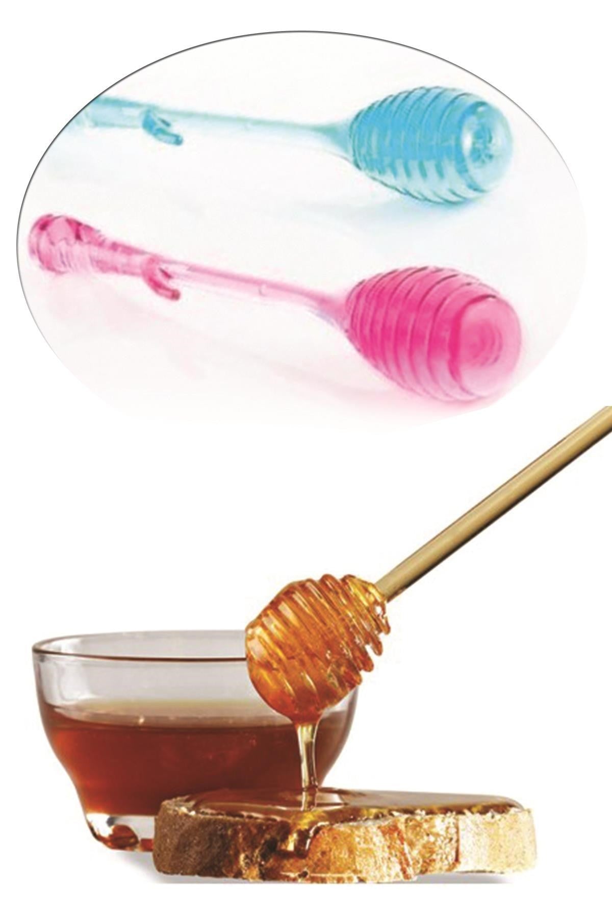 Rengarenk Plastik Şirin Pratik Bal Doldurma Reçel Sevis Kaşığı