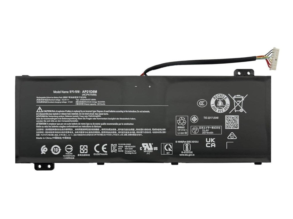 RETRO Acer AP21D8M Notebook Bataryası