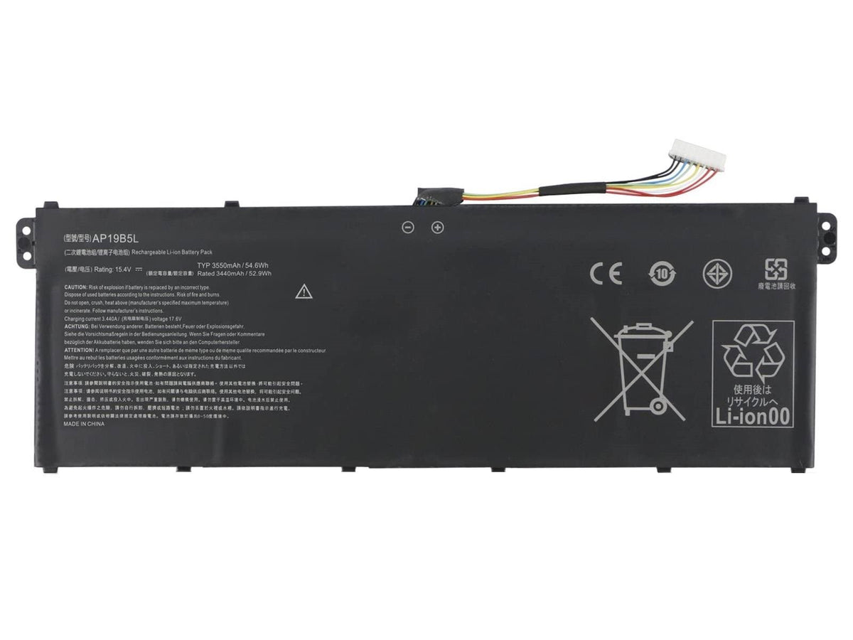RETRO Acer Aspire AP19B5L 4-Cell Notebook Bataryası (52Wh)