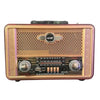 Retro, Nostaljik, Ahşap Tasarım Bluetooth Hoparlörlü, Şarjlı, Taşınabilir Otantik Tasarımlı FM/AM Destekli Radyo NS8098