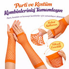Retro Turuncu File Parmaksız Eldiven 26 cm — görsel 2