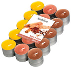 Şeker ve Baharat Kokulu, Karışık Renkli 4 Saat Yanma, Tealight Mum (30'lu Paket) - Herseyben.de