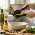 Siyah Metal Limon Sıkacağı, Manuel Narenciye Sıkma Aparatı
