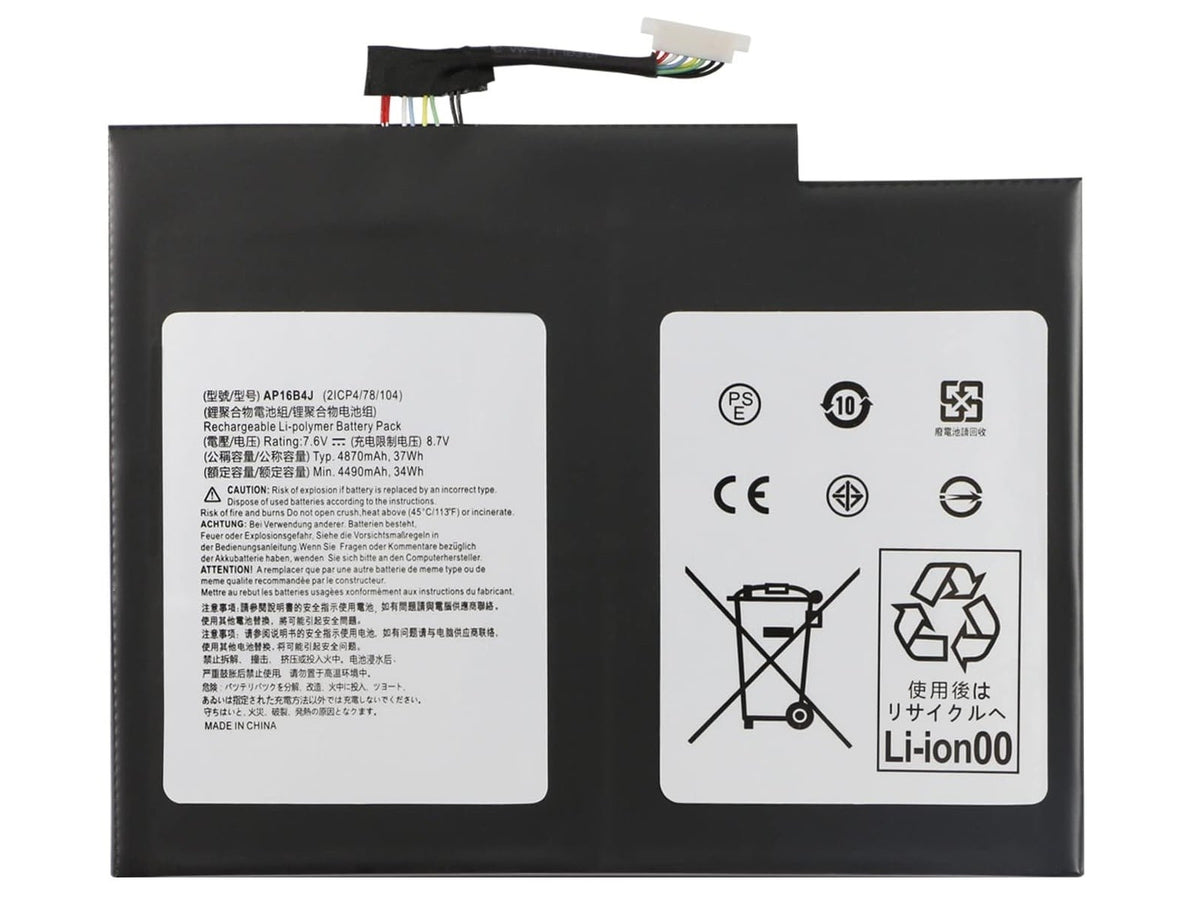 Sylar RETRO Acer Aspire SA5-271, SA5-271P, AP16B4J Notebook Bataryası