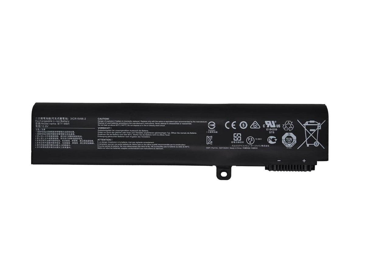 Sylar RETRO MSI GE62, GE72, BTY-M6H Notebook Bataryası - 4400mAh