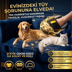 Evcil hayvan tüy temizleme eldiveni kullanım görseli