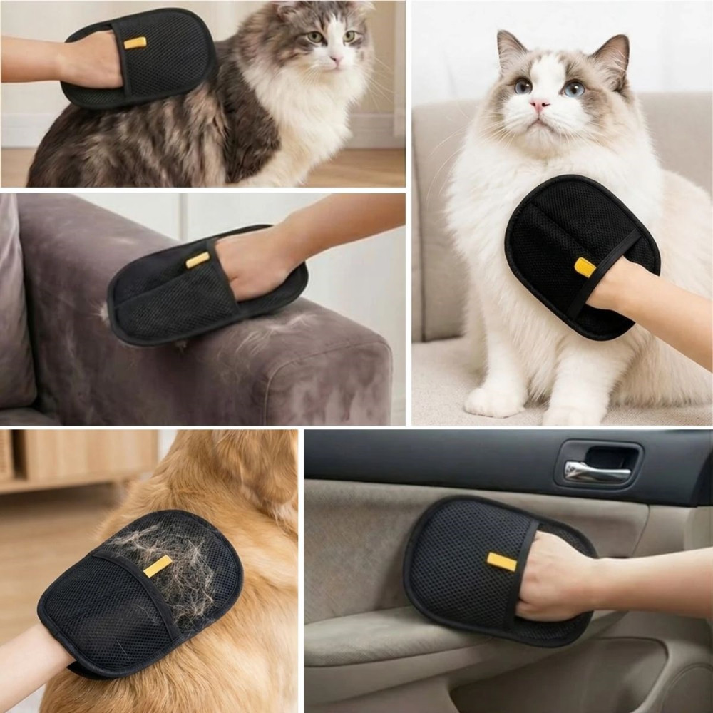 Kedi köpek tüy temizleme eldiveni kullanım alanları
