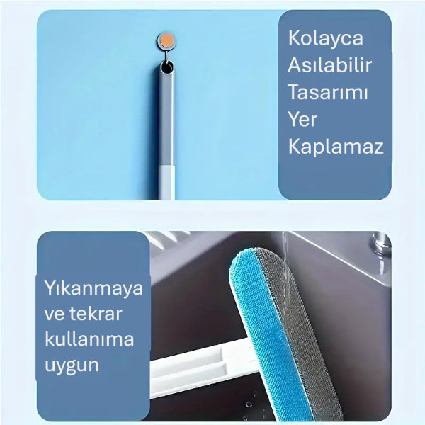 Uzun Saplı Evcil Hayvan Tüy Temizleme Fırçası — görsel 2