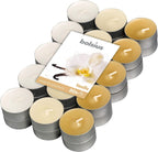 Vanilya Kokulu, Karışık Renkli 4 Saat Yanma, Tealight Mum (30'lu Paket) - Herseyben.de