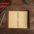 Yeşil Yaprak Desenli Deri Defter — görsel 2